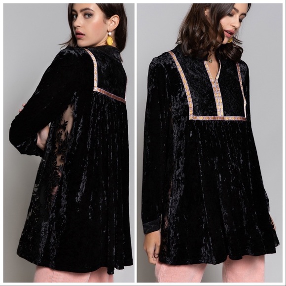 POL The Luxury Velvet and Tulle Tunic - Picture 11 of 16